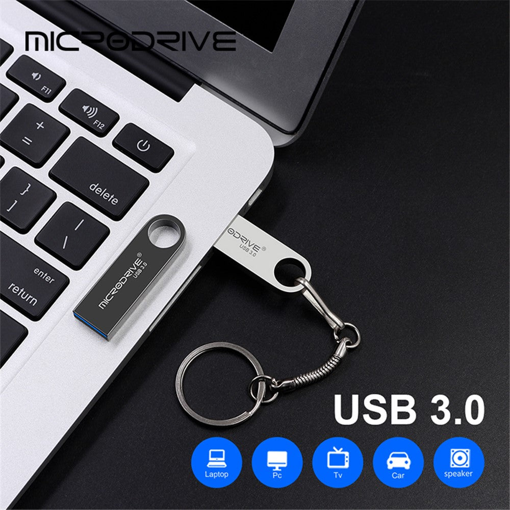 MICRODRIVE E9 128GB Metal U-disk High Speed USB 3.0 Computer Flashdrev