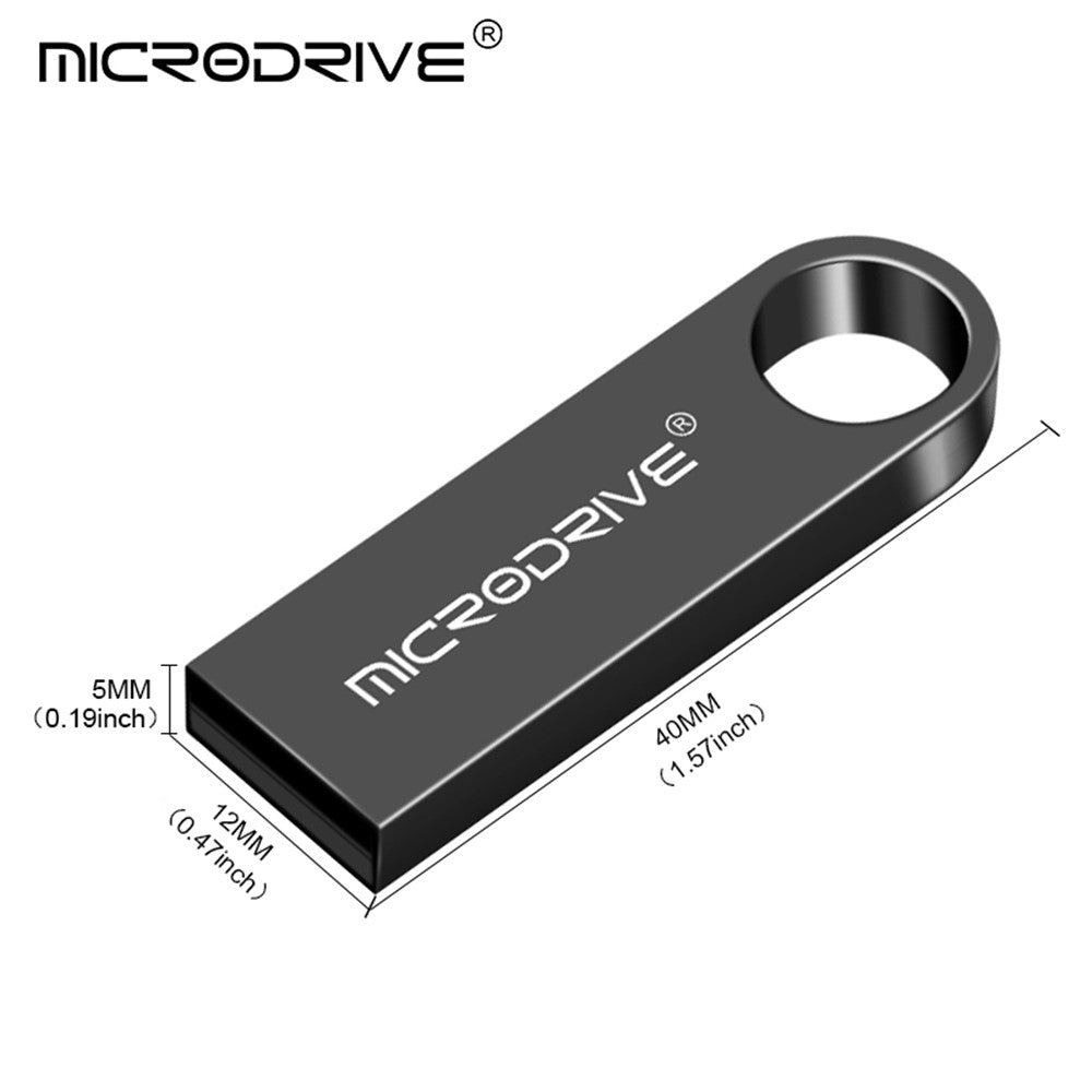 MICRODRIVE E9 32GB U-disk Metal USB 2.0 Flash Drive for Computer Laptop