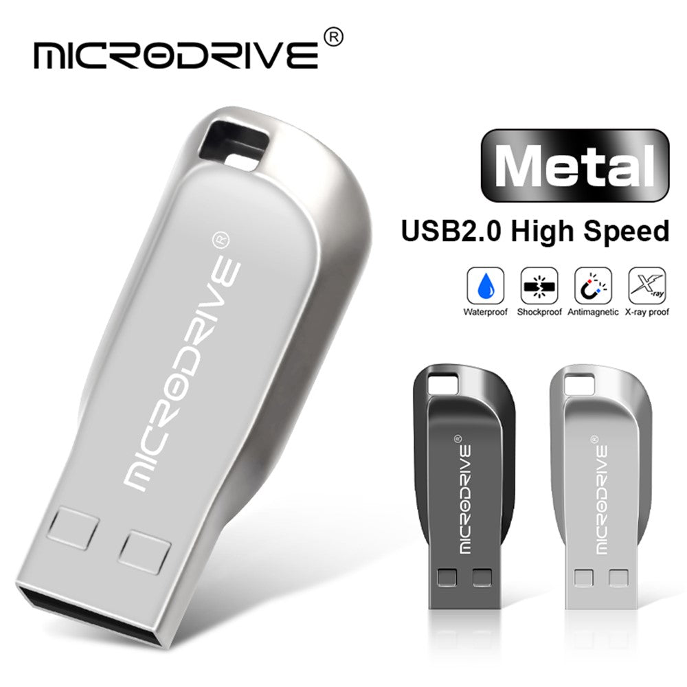 MICRODRIVE CZ50 32GB Waterproof USB 2.0 Flash Drive U Disk Data Thumb Stick