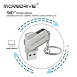 MICRODRIVE 128GB Key Ring Design USB 2.0 Flash Drive Computer Thumb Drive USB Stick