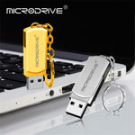 MICRODRIVE 4GB Data Storage Thumb Stick Key Ring Design USB 2.0 Flash Drive