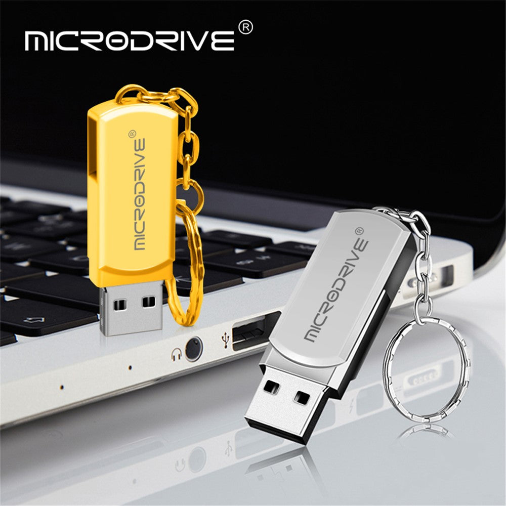 MICRODRIVE 32GB Portable USB 2.0 Flash Drive Rotation Design Thumb Drive USB Stick