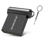 MICRODRIVE 4GB USB 2.0 Mini Metal Flash Drive with Hook