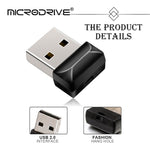 MICRODRIVE 128GB Mini-størrelse USB 2.0-flashdrev til datalagring