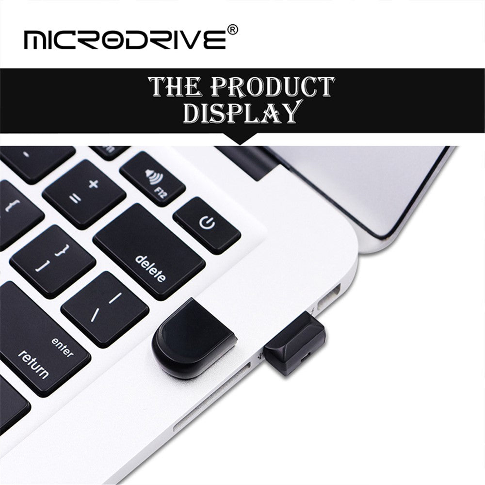 MICRODRIVE 128GB Mini-størrelse USB 2.0-flashdrev til datalagring