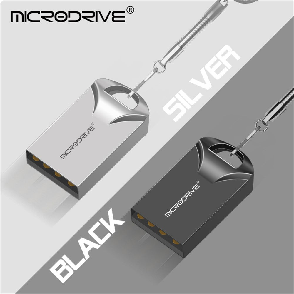MICRODRIVE Mini Metal U-Disk Bærbar USB 2.0 8GB Flashdrev