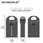 MICRODRIVE Mini Metal U-Disk Bærbar USB 2.0 8GB Flashdrev