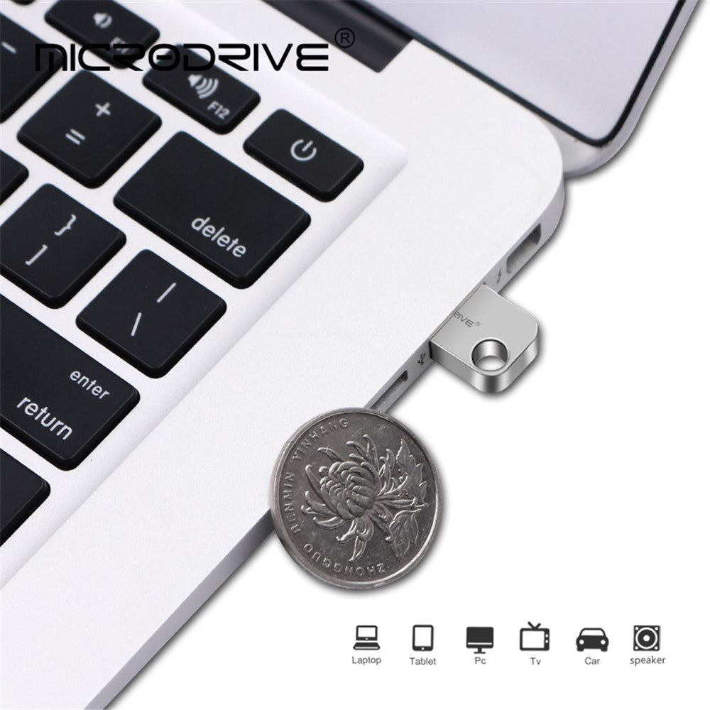 MICRODRIVE 16G Metal Thumb Drive USB Stick Laptop USB 2.0 Flash Drive