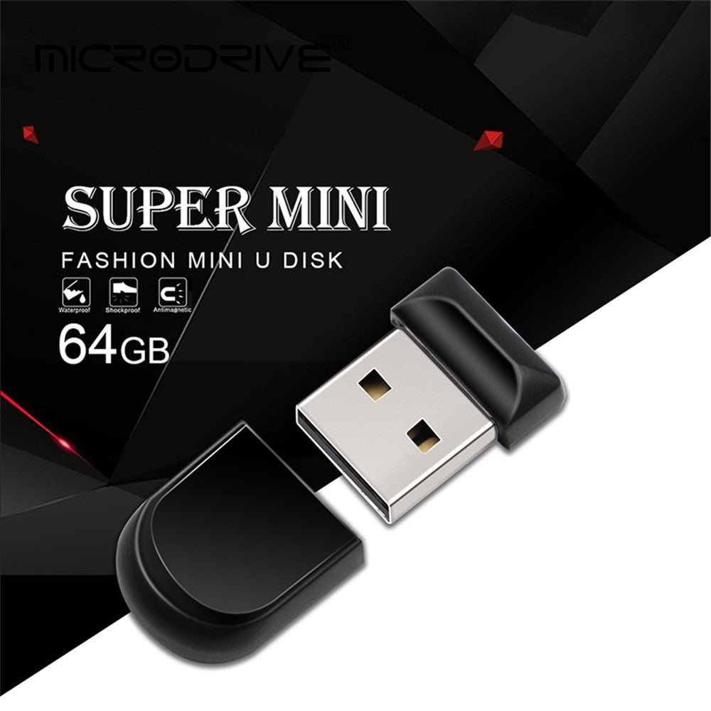 MICRODRIVE 4GB USB 2.0 Plastic Flash Drive Mini U-disk for Computer Laptop