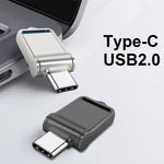 MICRODRIVE High Speed Mini Flash Drive USB 2.0 / Type-C 64GB Metal U-Disk