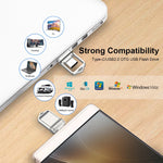 MICRODRIVE High Speed Mini Flash Drive USB 2.0 / Type-C 64GB Metal U-Disk