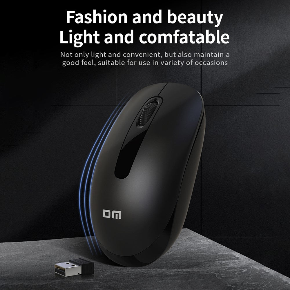 K6 Slim Mouse 2.4GHz Wireless Business Working Mouse (without Battery)