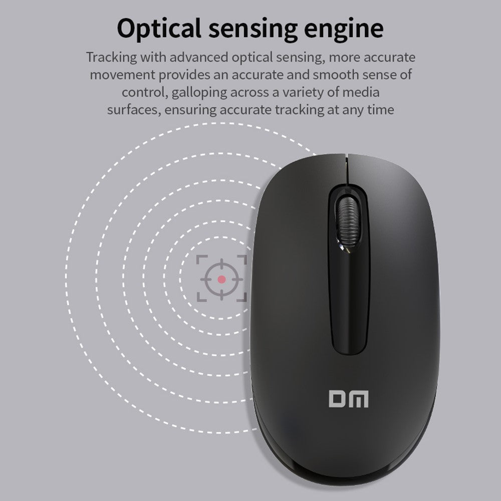 K6 Slim Mouse 2.4GHz Wireless Business Working Mouse (without Battery)
