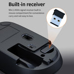 K6 Slim Mouse 2.4GHz Wireless Business Working Mouse (without Battery)