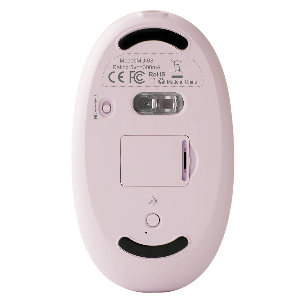 BENWIS OT-CMS-WH Crystal Mouse Silent Wireless Bluetooth-compatible / 2.4GHz Dual Mode Mice