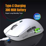 HXSJ T68 3-Mode Lightweight Gaming Mouse PAW-3311 6-Key Programmable TTC 12000DPI Wireless Mouse