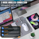 HXSJ T68 3-Mode Lightweight Gaming Mouse PAW-3311 6-Key Programmable TTC 12000DPI Wireless Mouse