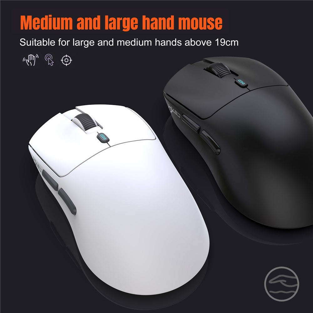 HXSJ T68 3-Mode Lightweight Gaming Mouse PAW-3311 6-Key Programmable TTC 12000DPI Wireless Mouse