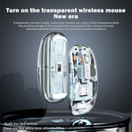M133 Transparent Bluetooth-compatible / 2.4G Wireless Gaming Mouse RGB Light Computer Laptop Mice (CE Certified)