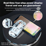 M133 Transparent Bluetooth-compatible / 2.4G Wireless Gaming Mouse RGB Light Computer Laptop Mice (CE Certified)