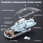 M133 Transparent Bluetooth-compatible / 2.4G Wireless Gaming Mouse RGB Light Computer Laptop Mice (CE Certified)