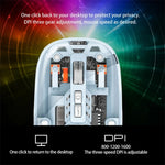 M233 Transparent Mouse Wireless Bluetooth-compatible Three Mode Silent Mice for PC Laptop (CE Certified)
