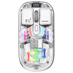 M533 2.4G+Bluetooth-compatible 5.0 Dual Mode Transparent Wireless Mouse with RGB Light