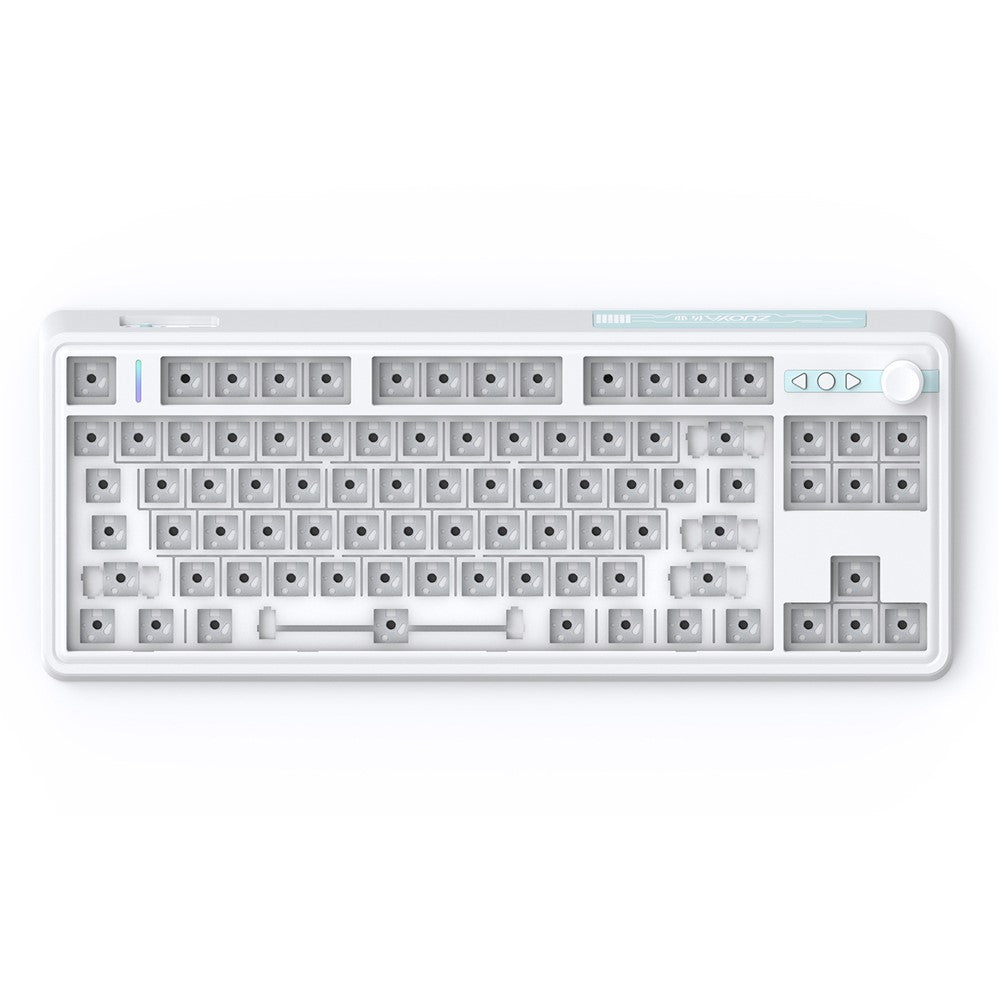 LS01 RGB Keyboard Kit Hot-Swap Bluetooth+USB-C Wired+2.4G Wireless Mechanical Keyboard