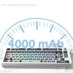 LS02 Gasket-monteret mekanisk tastatursæt understøtter Bluetooth-kompatibel / kablet / trådløs forbindelse