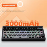 GMK81 RGB Backlight Hot Swappable Wireless+USB-C Wired+Bluetooth-compatible Mechanical Keyboard Kit