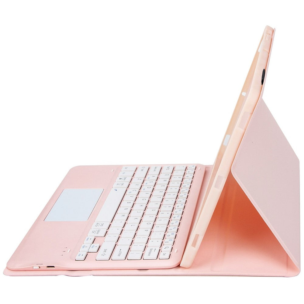 AM24-A til Lenovo Tab P12 tastatur med touchpad + ultratyndt tabletcover i læder