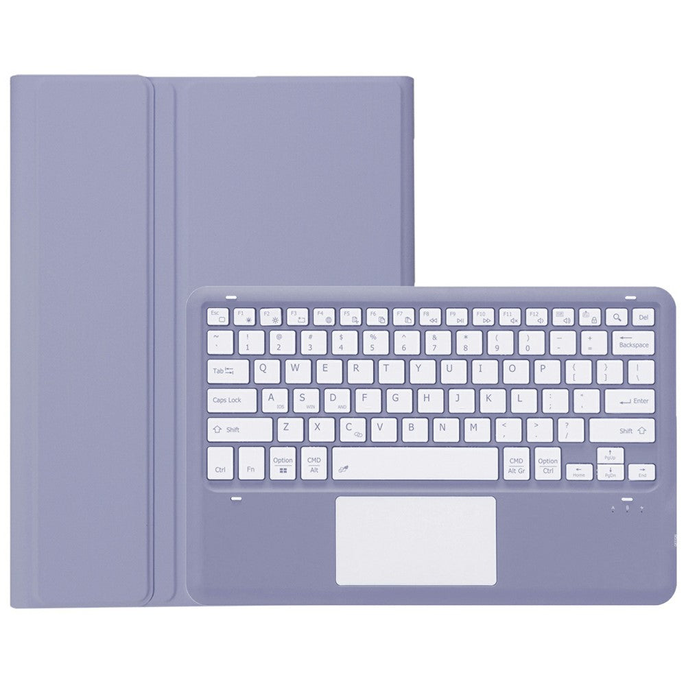 AM24-A til Lenovo Tab P12 tastatur med touchpad + ultratyndt tabletcover i læder