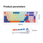 T-WOLF T70 Bluetooth-compatible / Wired / 2.4G Wireless Keyboard RGB Backlit 97-Key Mechanical Keyboard