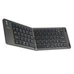 YESIDO KB27 Ultratynd Mini To-fold Bluetooth-kompatibelt Tastatur til Macos Windows Ios, Engelsk + Arabisk