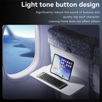 YESIDO KB27 Ultratynd Mini To-fold Bluetooth-kompatibelt Tastatur til Macos Windows Ios, Engelsk + Arabisk