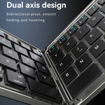 YESIDO KB27 Ultratynd Mini To-fold Bluetooth-kompatibelt Tastatur til Macos Windows Ios, Engelsk + Arabisk