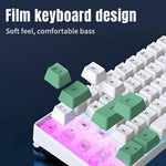 Y-FRUITFUL K701 68 Keys Wired Keyboard with RGB Light Mechanical Gaming Keyboard