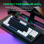 Y-FRUITFUL G69 Gaming Mechanical Feel Keyboard 87 Keys RGB Backlit USB Wired Esports Keyboard