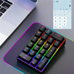 Y-FRUITFUL YF20 Bærbar Mekanisk Numerisk Tastatur 20 Taster RGB Baggrundsbelyst Kabelforbundet Eksternt Mini Tastatur