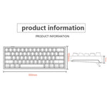 Y-FRUITFUL K33 61 Keys Type C Hot Swappable Mechanical Gaming Keyboard with RGB Light