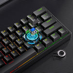 Y-FRUITFUL K33 61 Keys Type C Hot Swappable Mechanical Gaming Keyboard with RGB Light