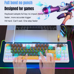 Y-FRUITFUL K78 Mechanical Keyboard 78 Keys RGB Backlit Wired Gaming Office Computer Keyboard