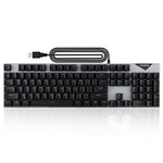 Y-FRUITFUL K137 Wired Mechanical Keyboard 104 Keys RGB Backlit Blue  /  Red Switch Gaming Keyboard