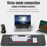 Y-FRUITFUL K102 102 Keys Tri-Mode Keyboard Gasket Structure Mechanical Gaming Keyboard with RGB Light