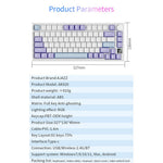 AJAZZ AK820pro Wireless Mechanical Keyboard Bluetooth-compatible Tri-Mode with Flying Fish Switches 81 Keys RGB Backlit Keyboard