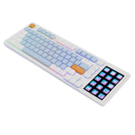 AJAZZ AKP815 81 Keys Low Profile Mechanical Keyboard with 4.95 Inch LCD Color Screen RGB Light Wired Keyboard