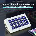 AJAZZ AKP153E Desktop Assistant Console Panel Custom Programming Intelligent Display 15 Keys Mini Keyboard