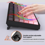 Y-FRUITFUL K98Pro 98 Taster Mekanisk Tastatur Triple Mode Hot-Swappable Gaming Tastatur med RGB Baggrundsbelysning