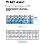 Y-FRUITFUL K98Pro 98 Taster Mekanisk Tastatur Triple Mode Hot-Swappable Gaming Tastatur med RGB Baggrundsbelysning
