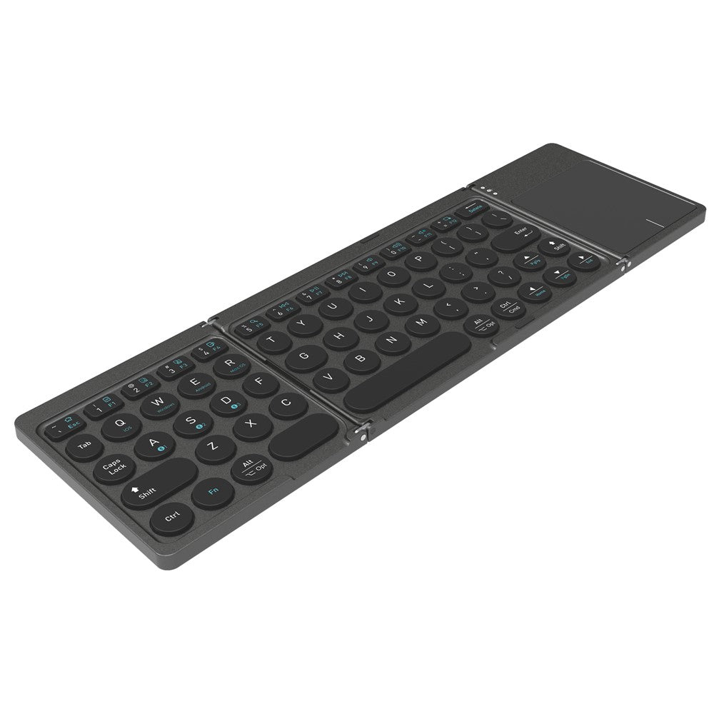 KF86 MAX Foldable Wireless Bluetooth-Compatible Keyboard with Touchpad